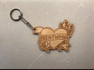 2024 Brentwood Heart Keychain