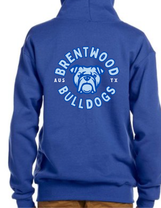 Youth Bulldog Hoodie in Blue