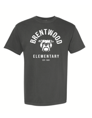Adult Classic Bulldog Tshirt in Pepper