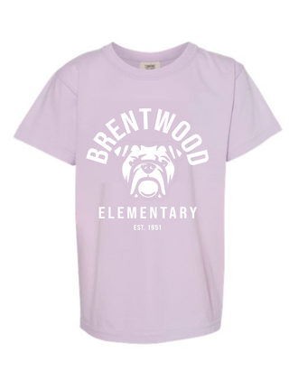 Adult Classic Bulldog Tshirt in Orchid